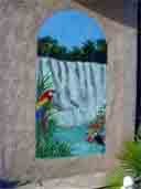 Trompe l'oeil sur mur